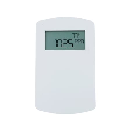 Dwyer Instruments Wall Voc & CO2 transmitter, universal analog outputs, 2000 ppm CO2 CDTV-2N404